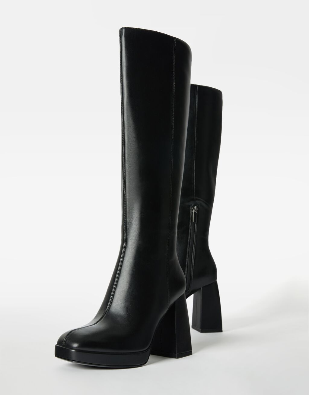 Highheel mini platform boots Woman Bershka