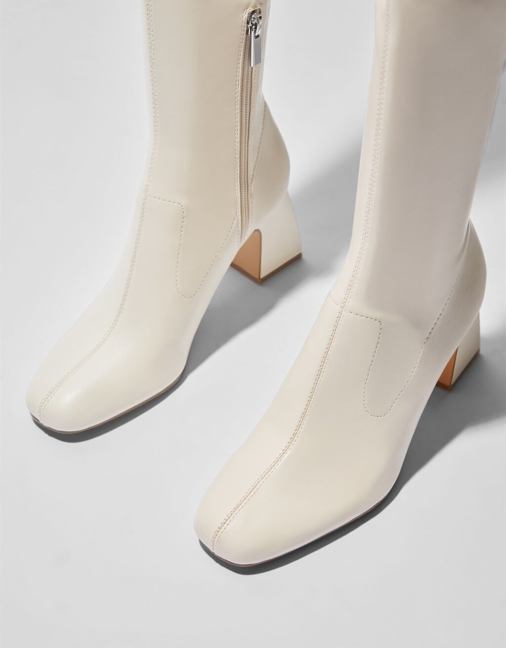 over the knee boots mid heel