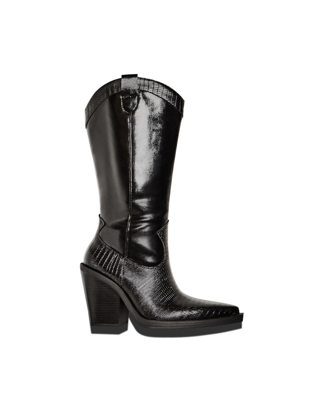 Heeled cowboy boots Woman Bershka