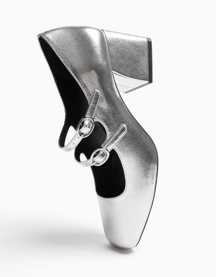 Mary Jane block heel shoes - Woman | Bershka