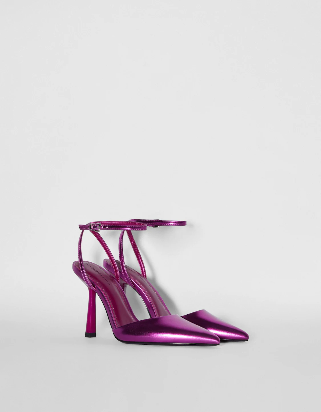 en explorar Hervir High-heel metallic slingback shoes - View all - Women | Bershka