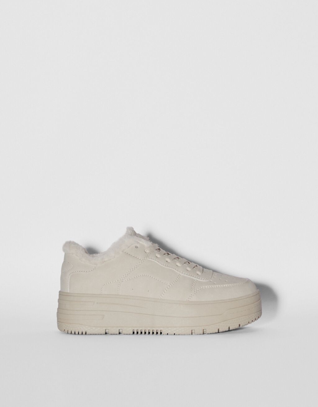 basket femme avec fourrure