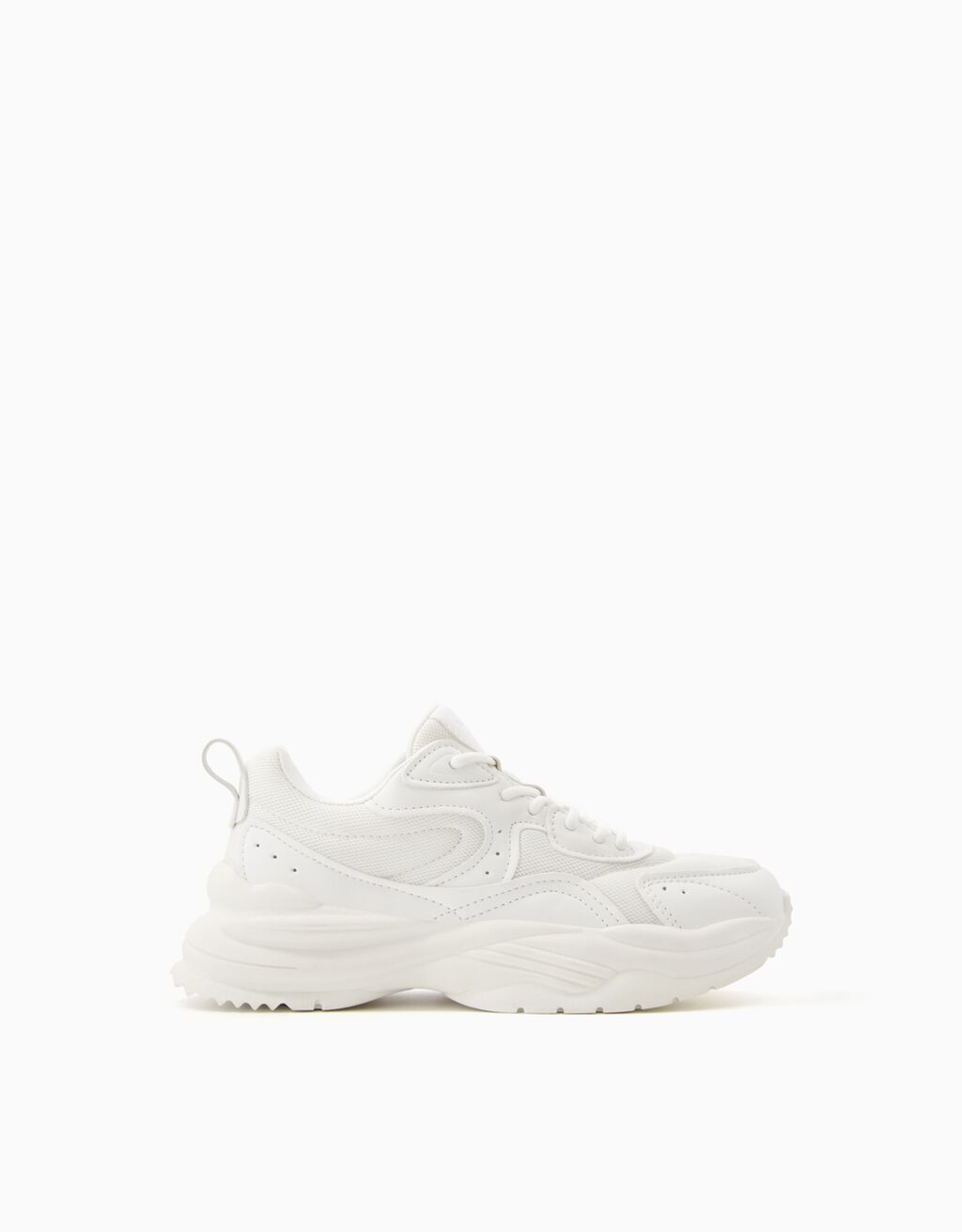 Contrast trainers with mesh detail - Woman | Bershka