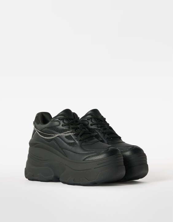 Pantofi sport platformă XL lanț Pantofi - Femeie | Bershka