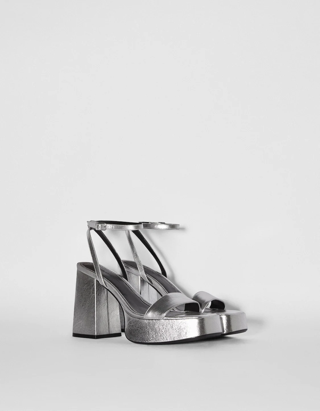 Sandalia tacón plataforma - Zapatos Mujer Bershka