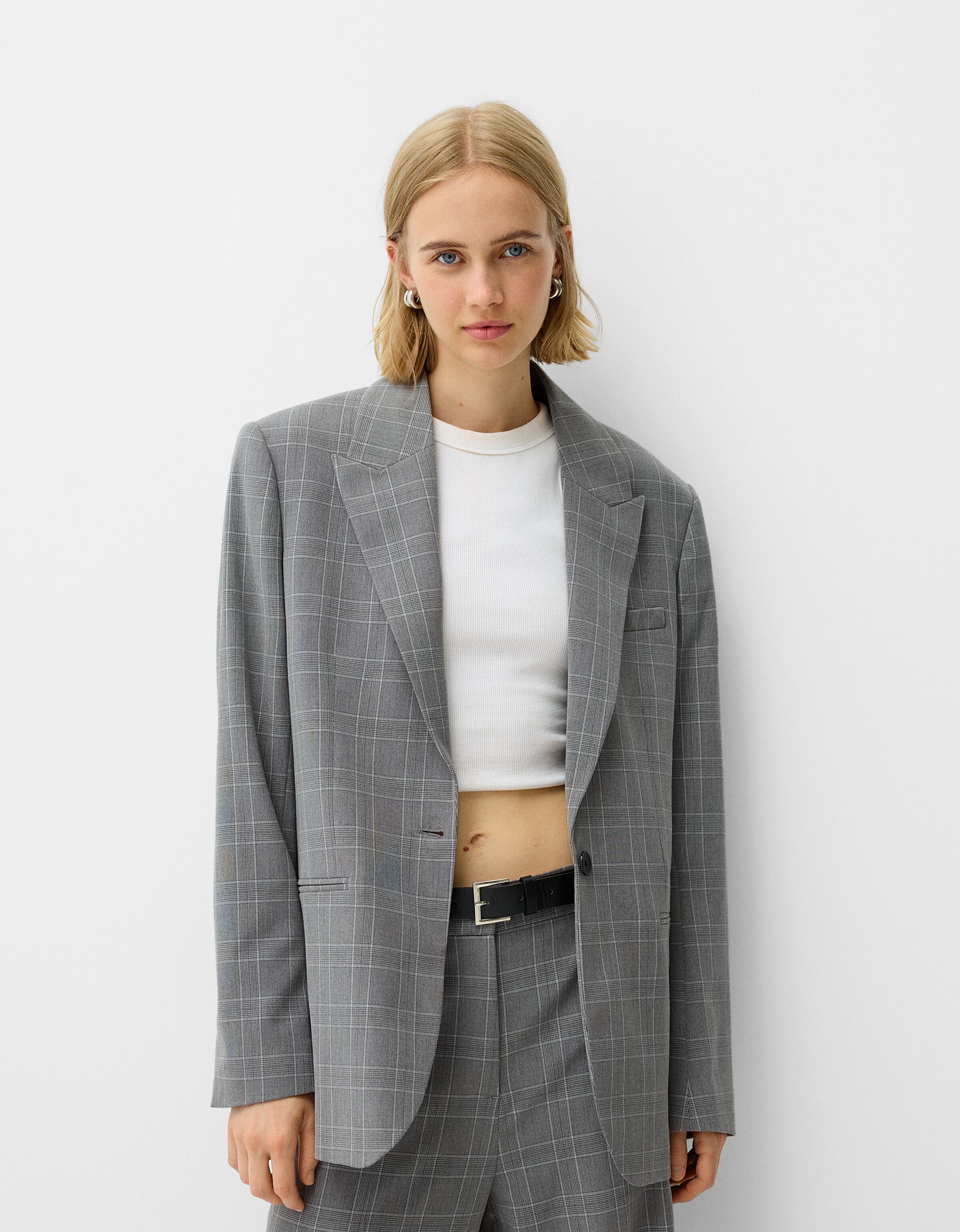 Ensemble blazer et pantalon tailoring Femme Bershka