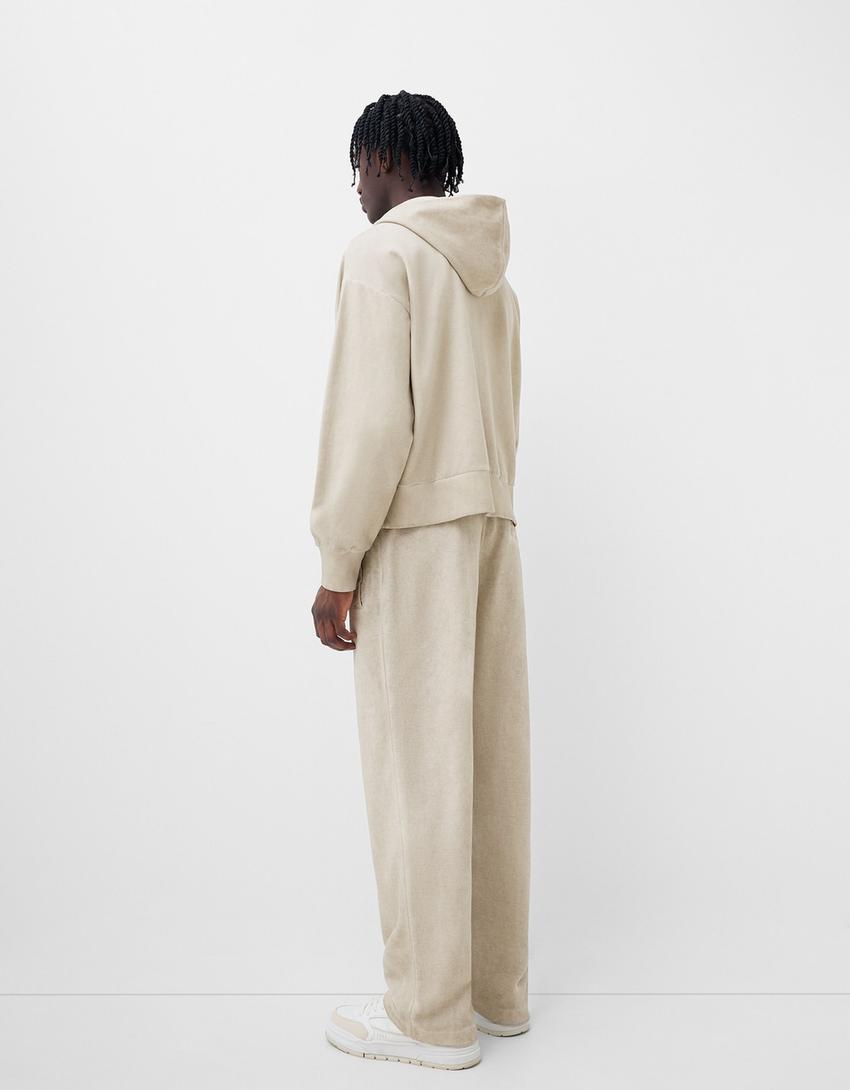 Ensemble pantalon et sweat-Beige-2