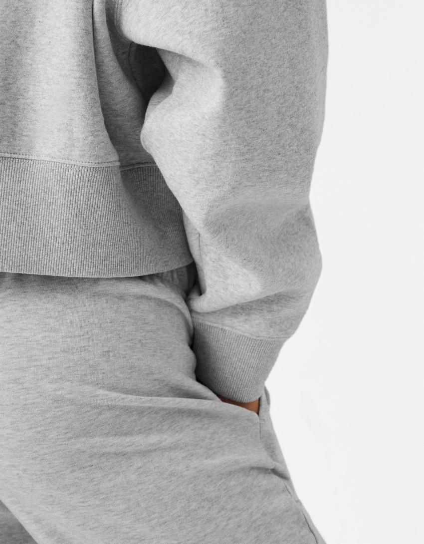 طقم سروال وسويت شيرت بلش-رمادي-6