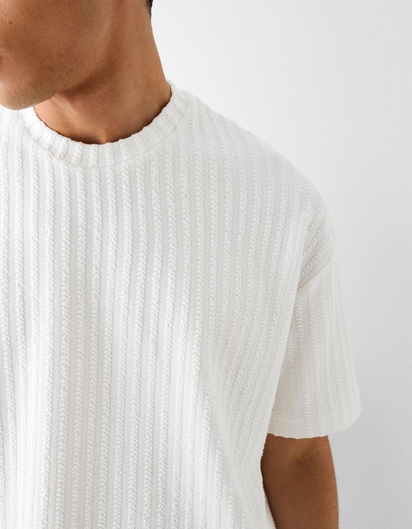 Ensemble top et pantalon-Blanc-3