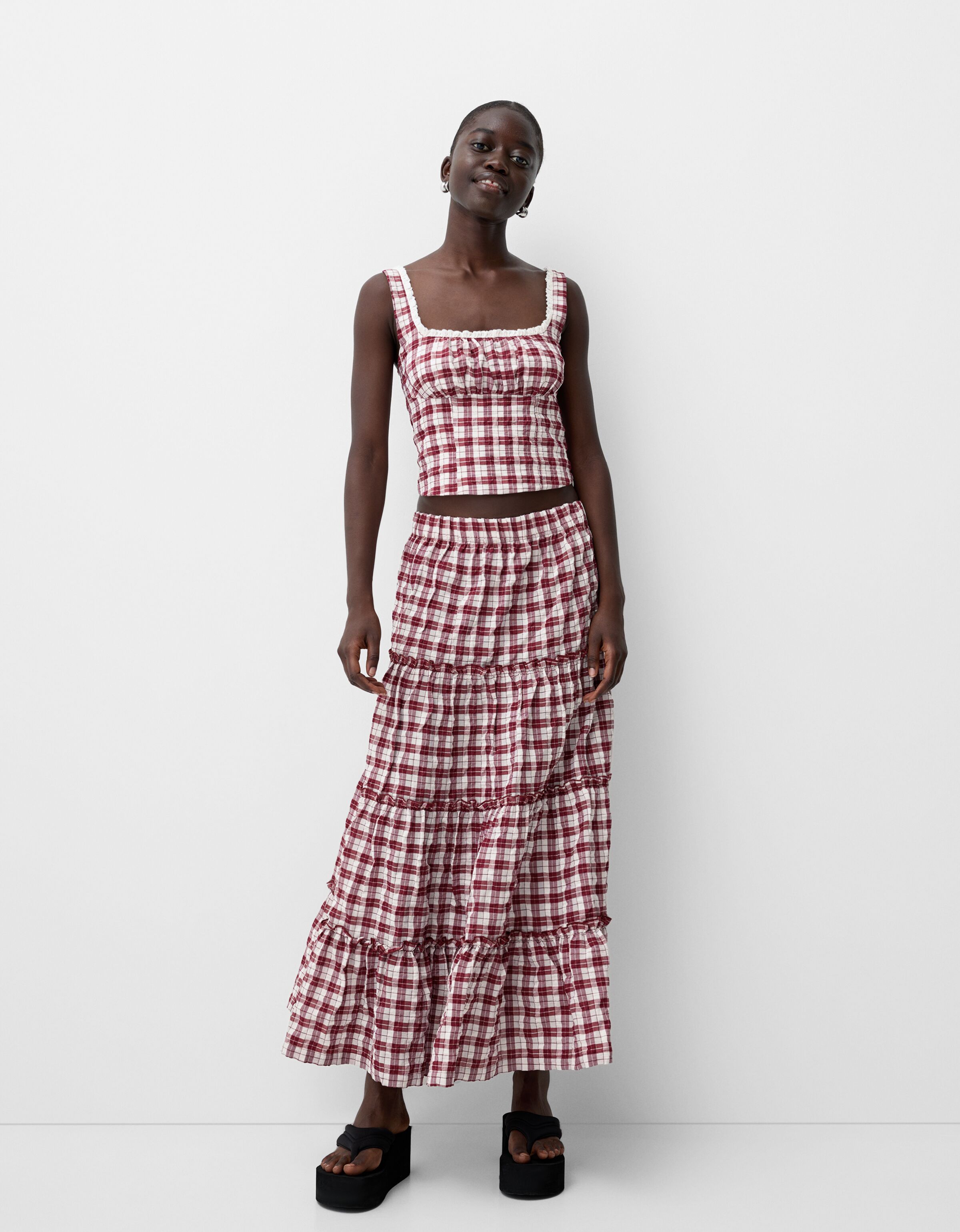 Bershka robe a carreaux online