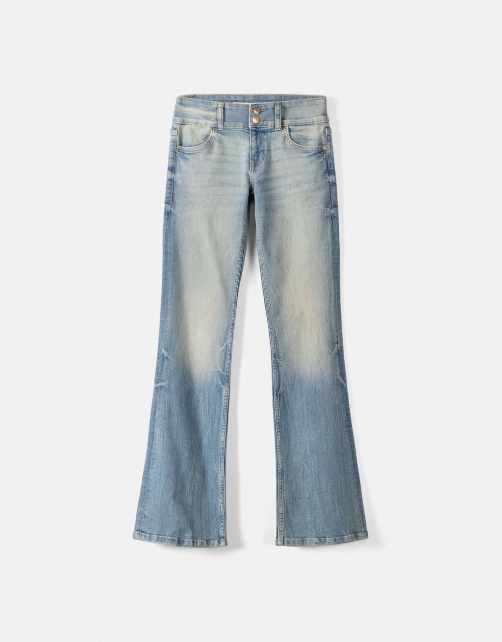Jeans bootcut low waist-Azul lavado-4