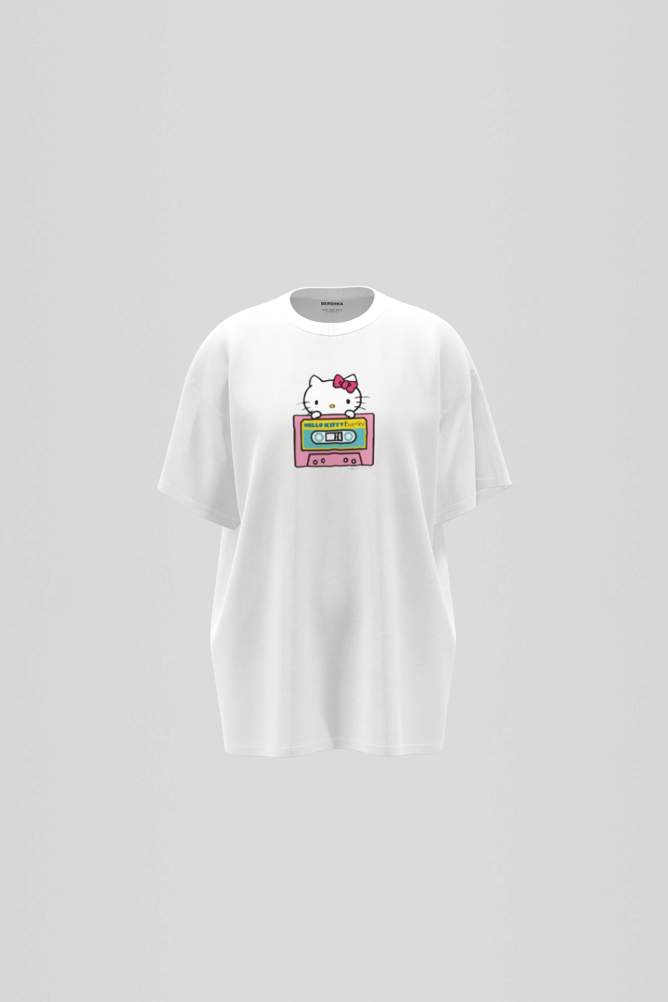 Tricou Hello Kitty and Friends manec scurt oversize Tricouri Femei Bershka