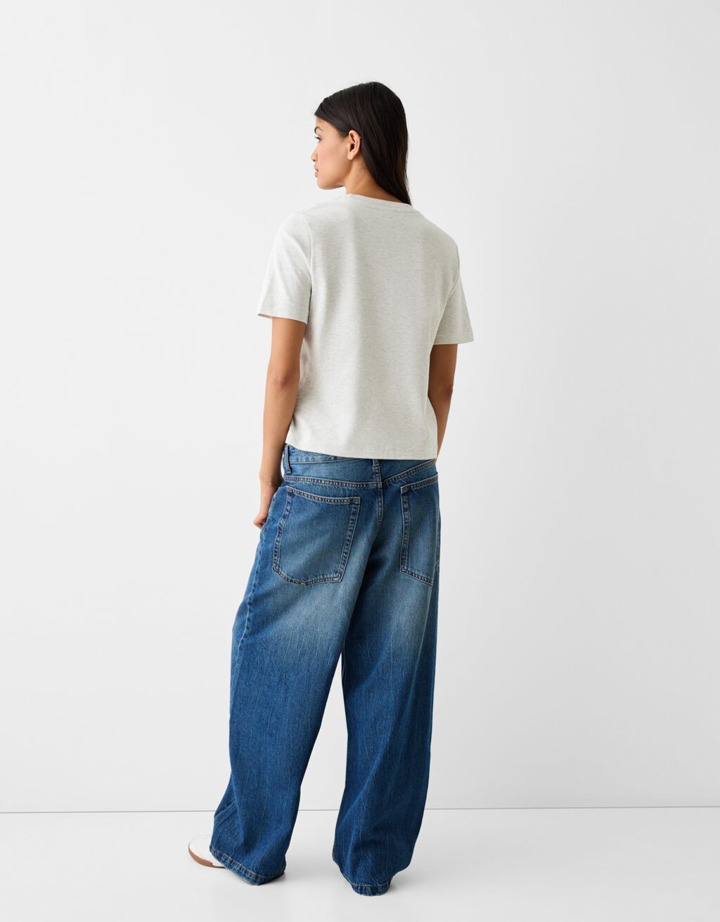 Kısa kollu regular fit t-shirt-Gri-1