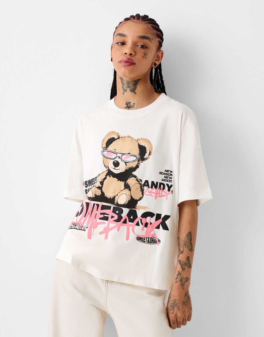 Maglietta oversize bershka hotsell