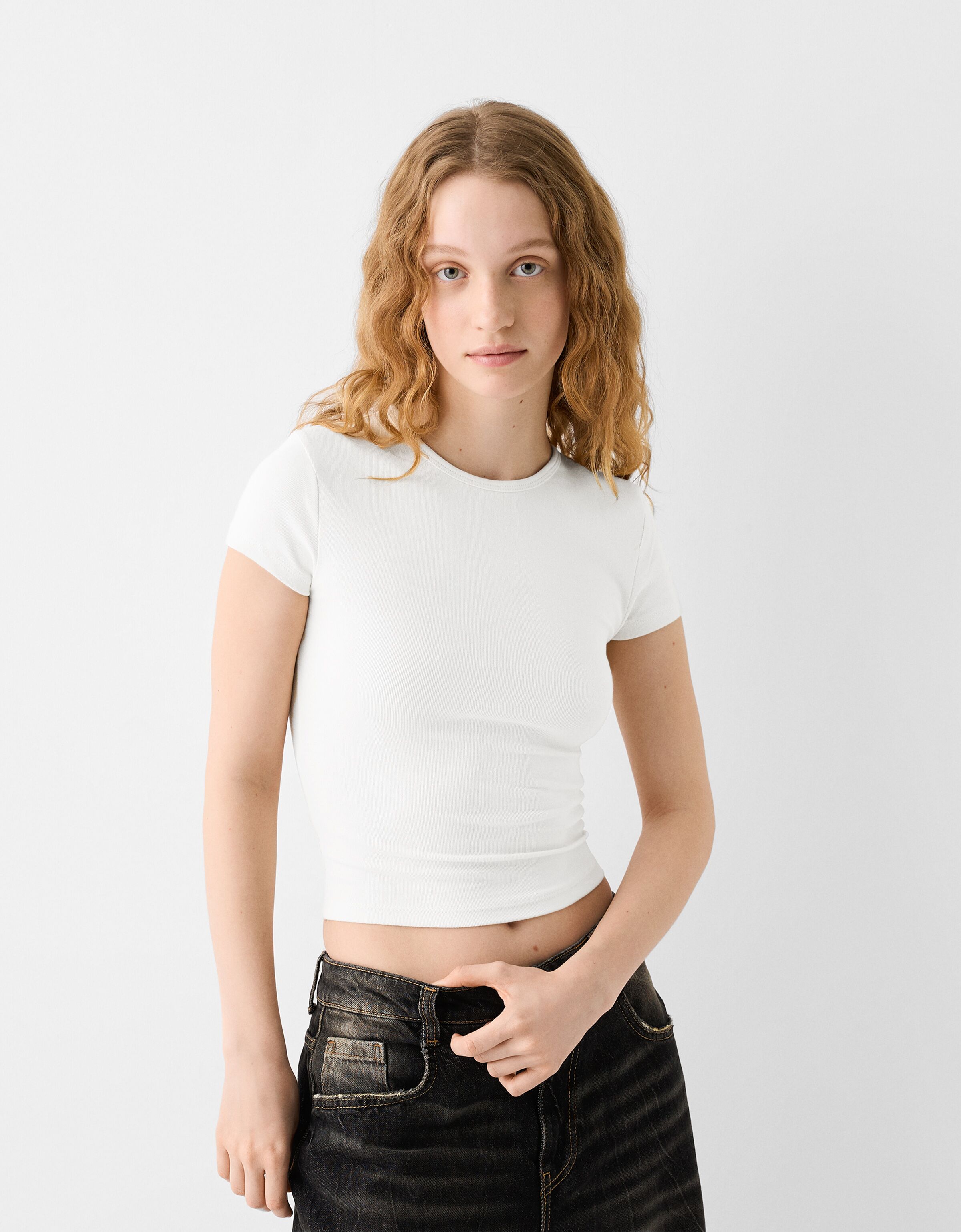 Women's short sleeve crew neck t shirts top