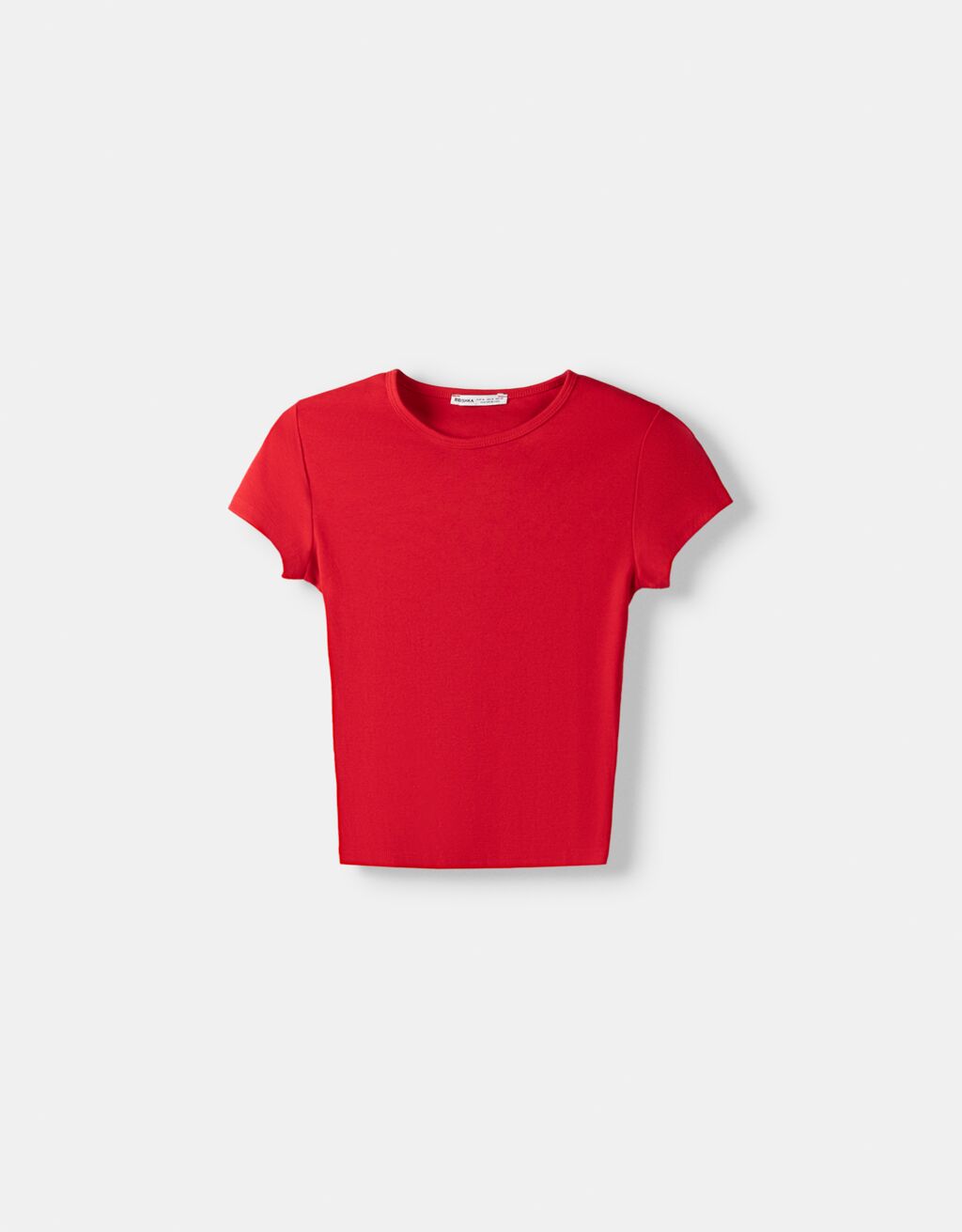 Camiseta manga corta cuello redondo-Rojo-4