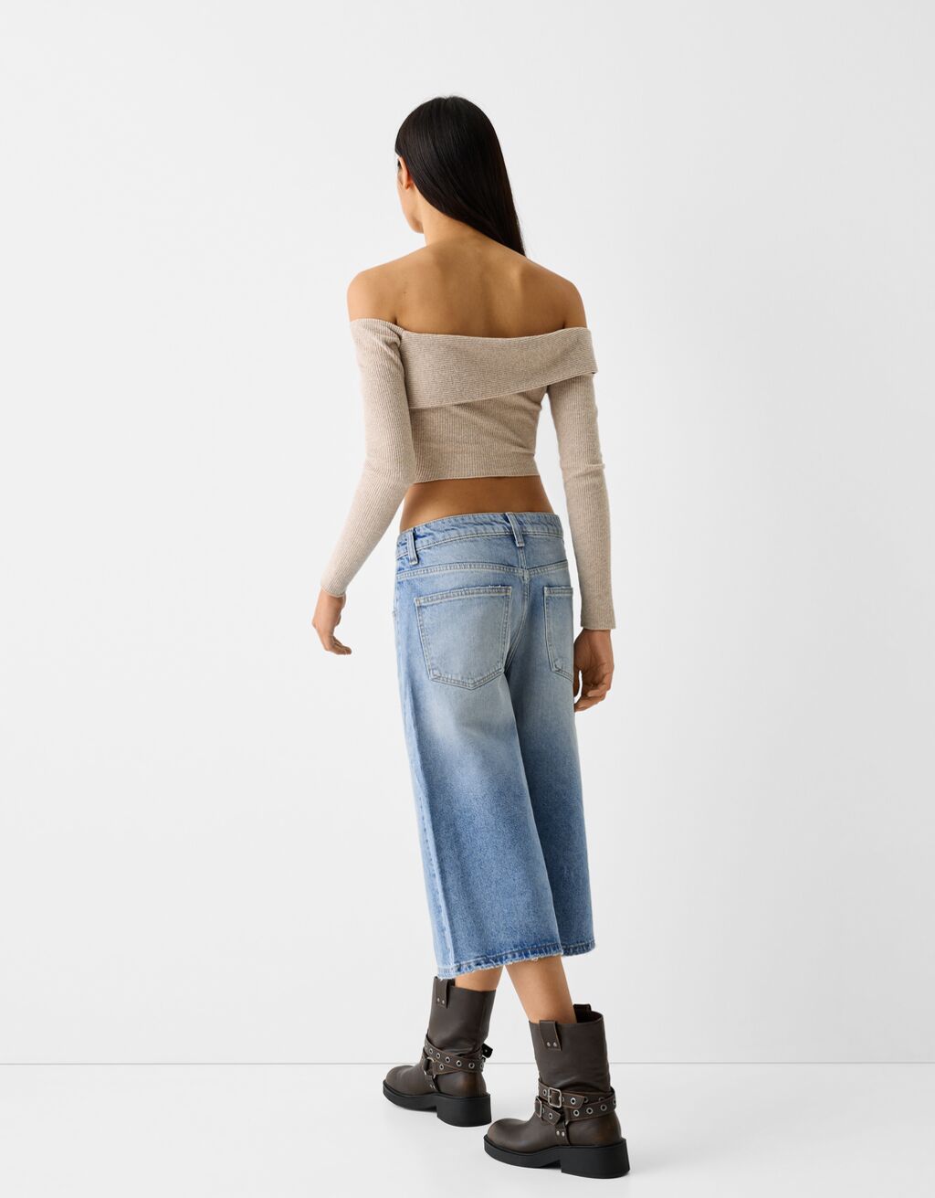 برمودا شورت دنيم فضفاض-أزرق فاتح-2