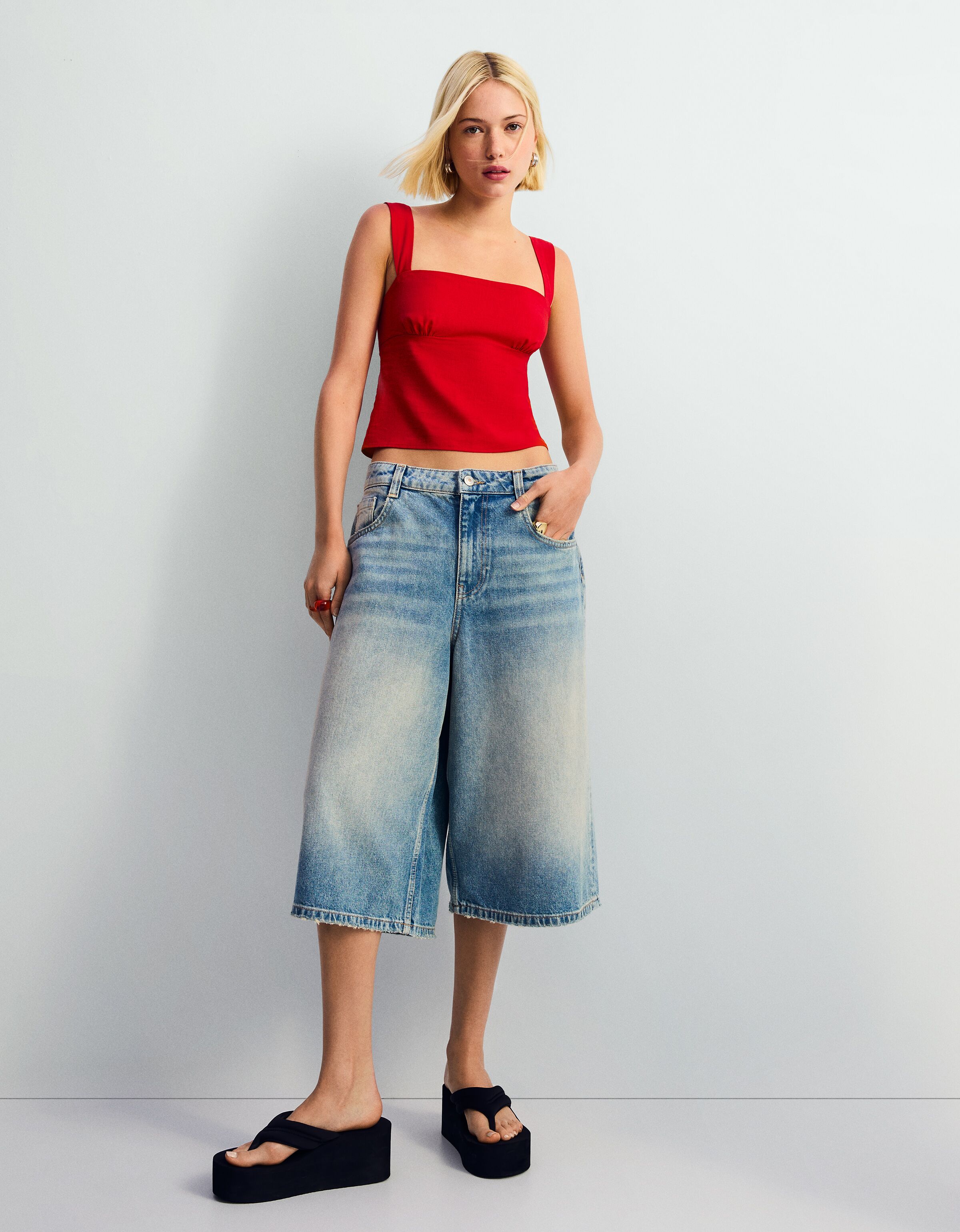 Jean Shorts Women Djeanxa Jorts For Women Baggy Y2k Bermuda Jean