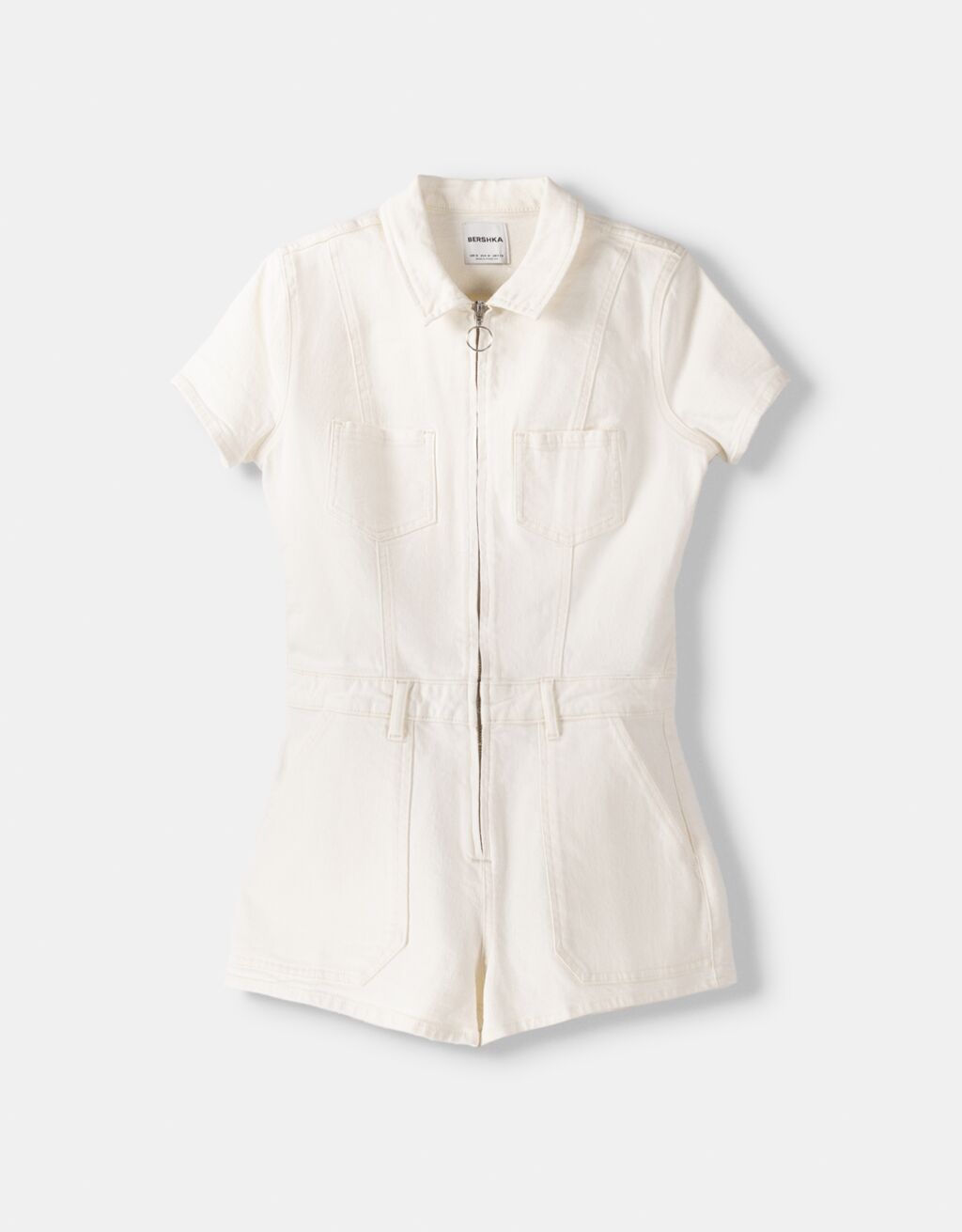 Mono denim corto-Crudo-4