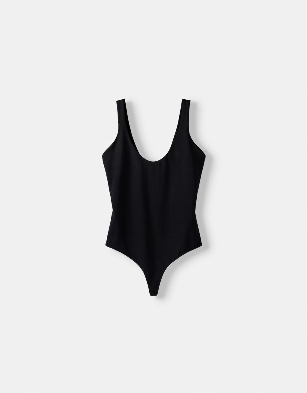 Body con bretelle-Nero-5