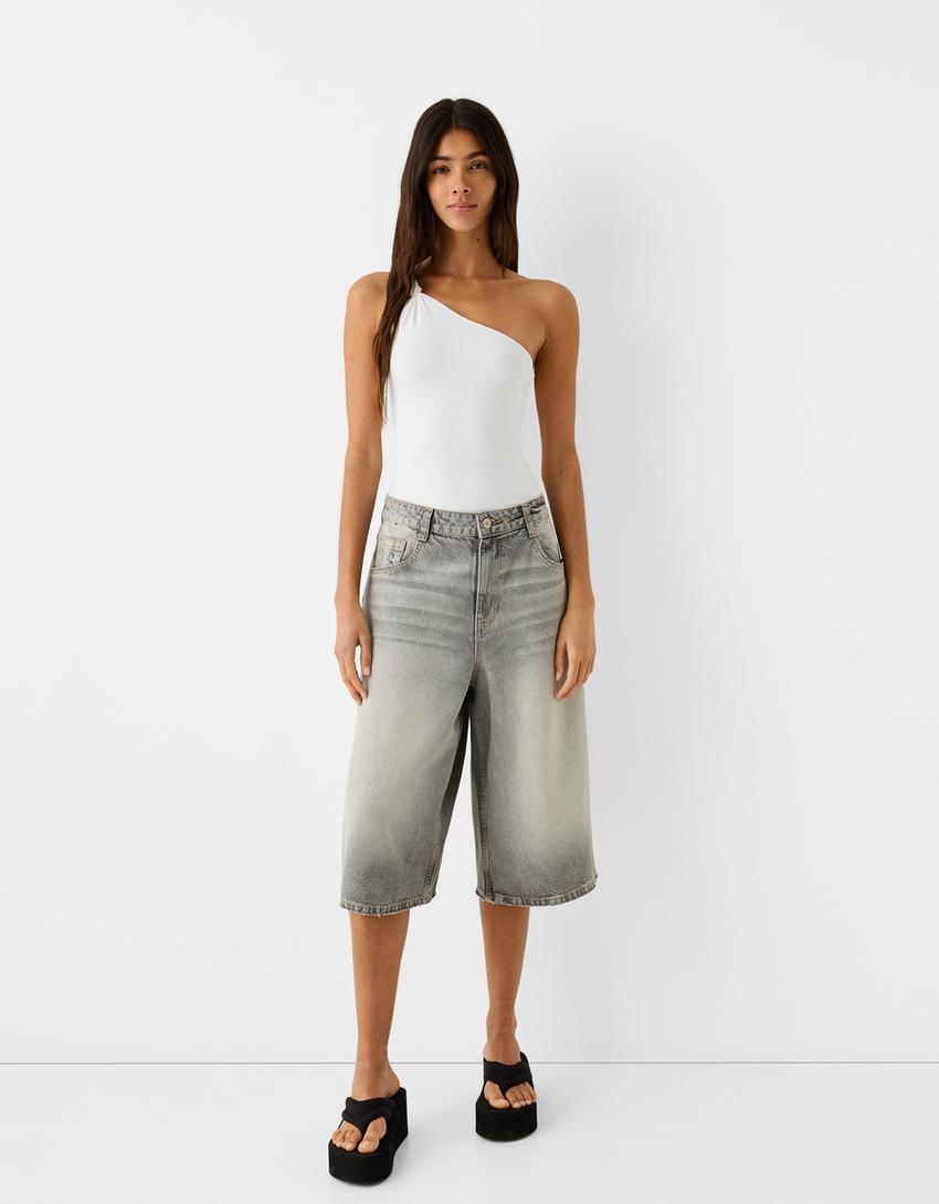 Asymmetric bodysuit-Off white-3