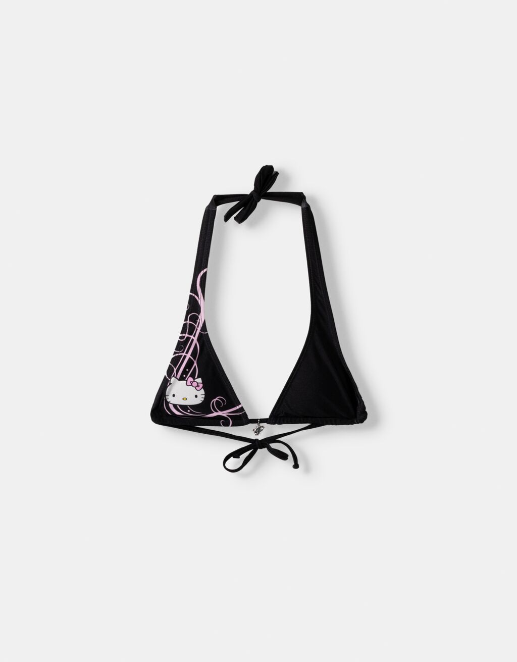 Hello Kitty halter bikini top-Black-4