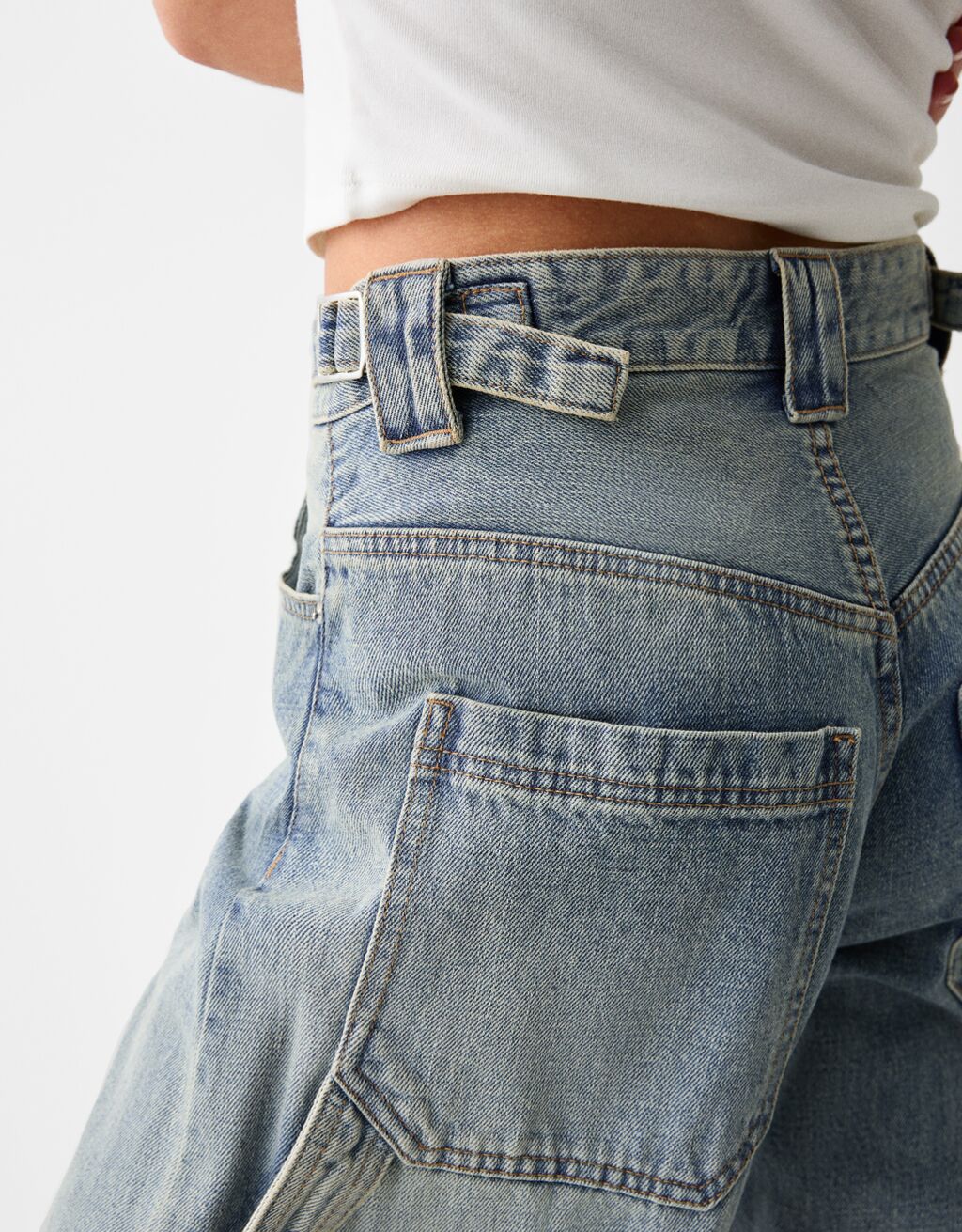 Jeans baggy carpinteiro-Azul lavado-5