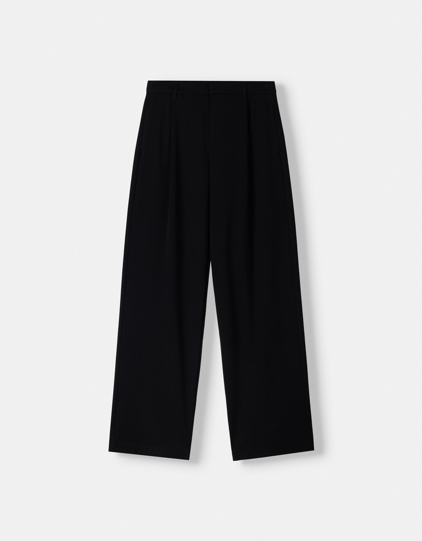 Pantalon baggy taille basse-Noir-5