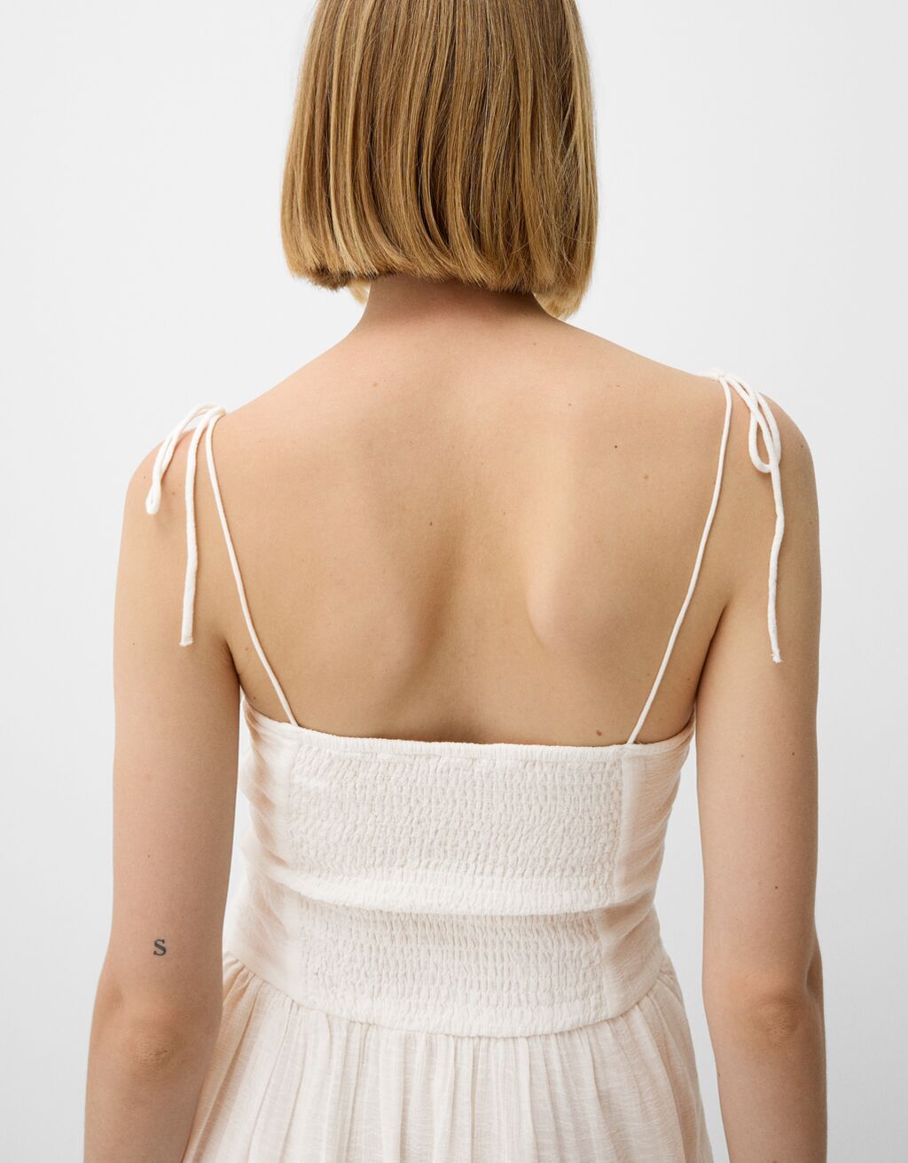 Vestido mini rústico-Blanco roto-5