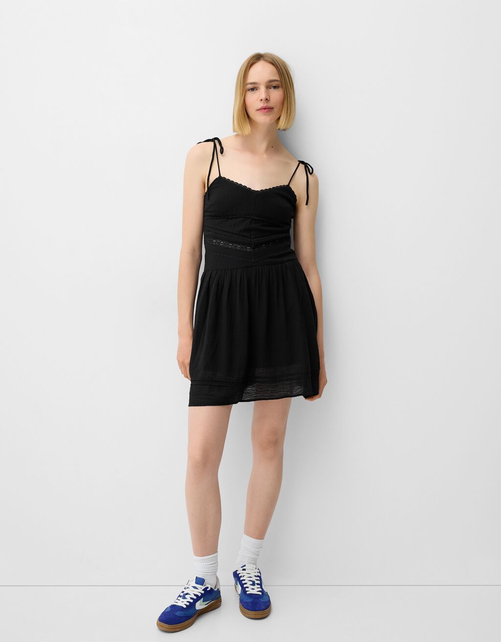 Vestido mini rústico-Negro-0