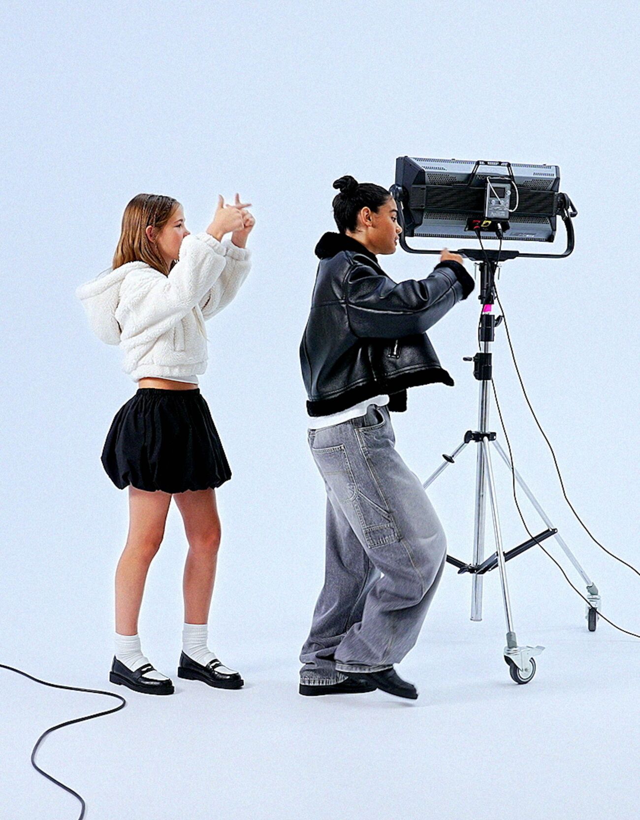 Mini skirt and top view camera clearance