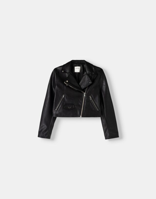 Bershka crop jacket best sale