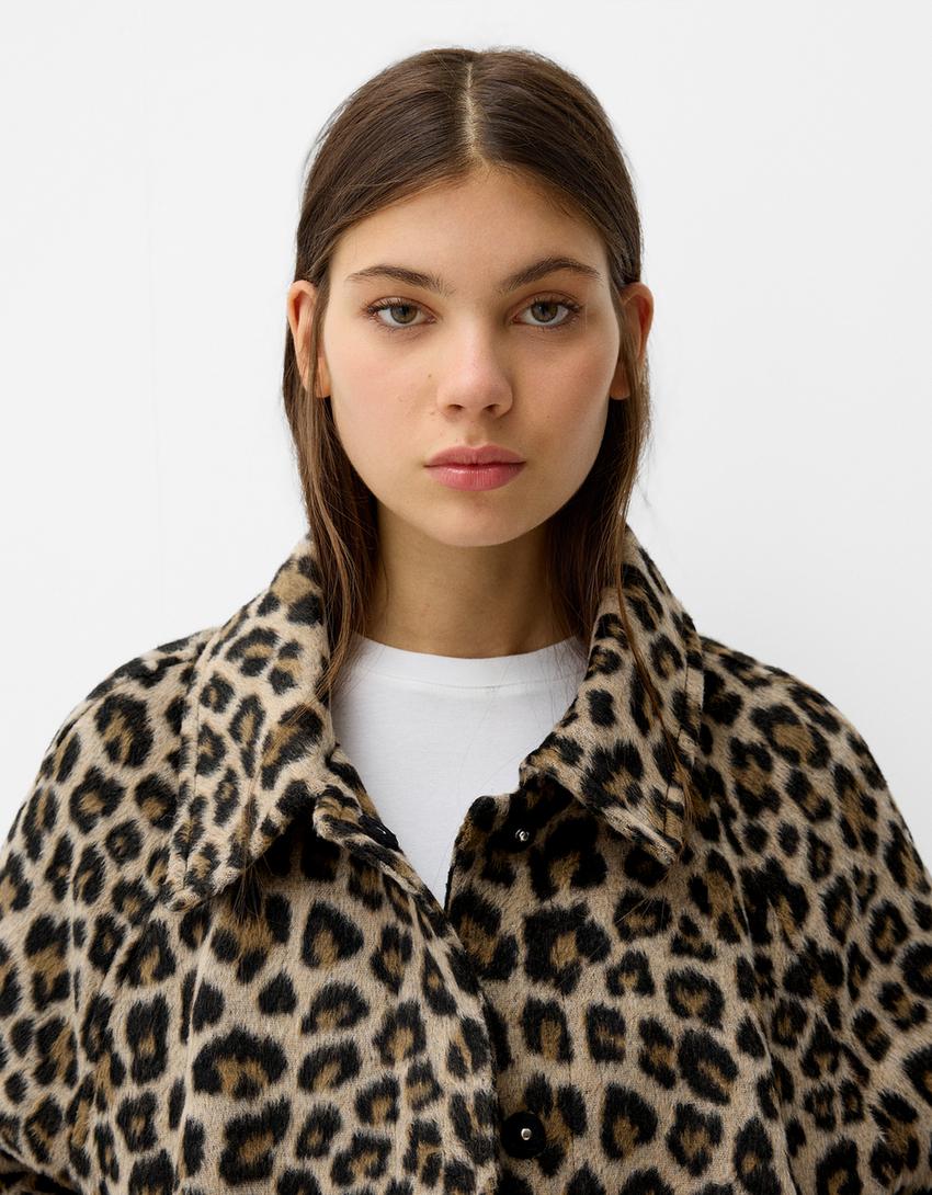 Animal print jacket - Women | Bershka