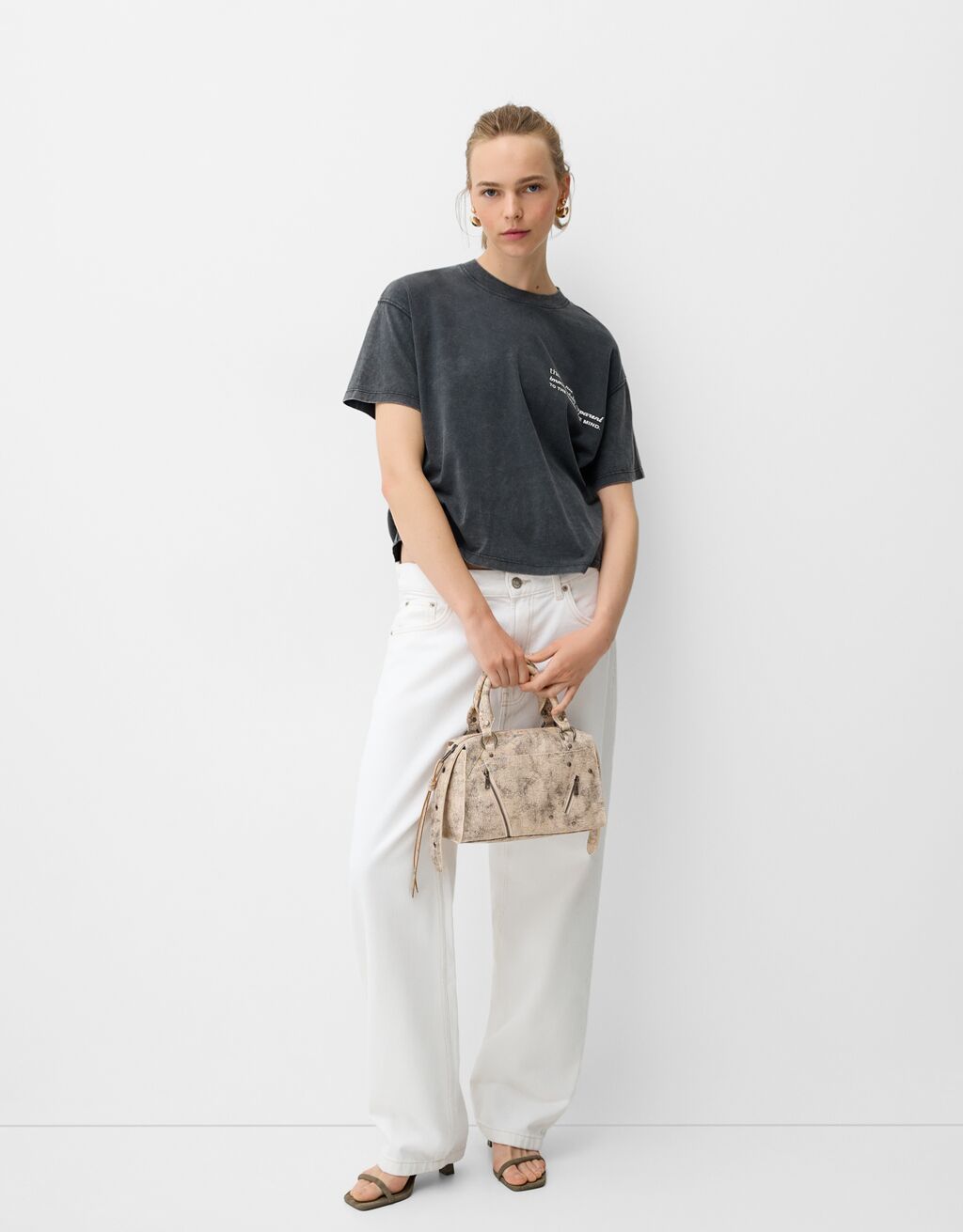 Bolso tote efecto craquelado-Crudo-3