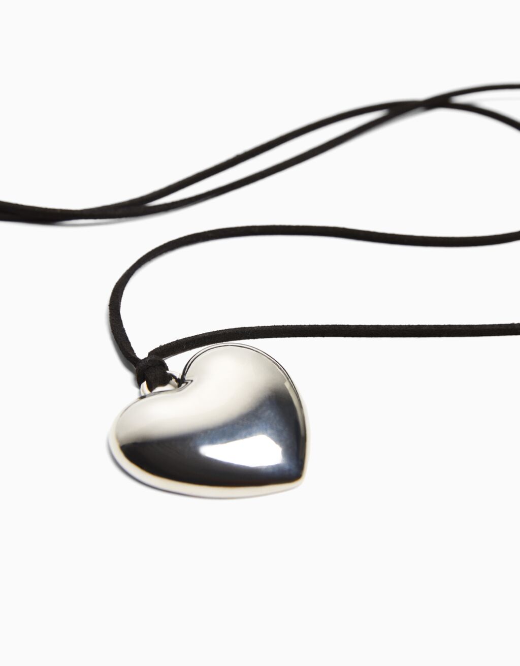 Collier corde cœur-Argent-2