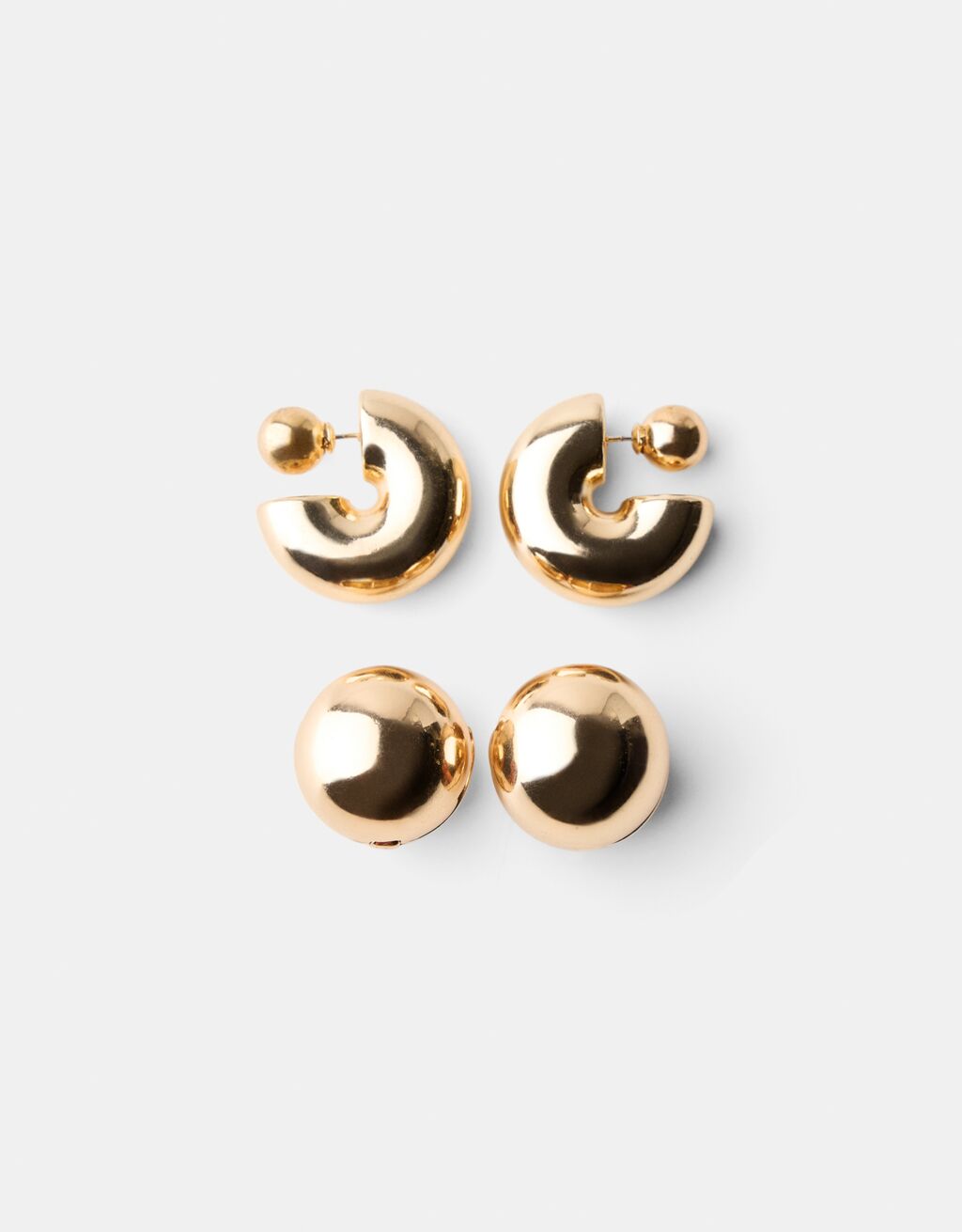 Pack 2 pendientes bola Signature Edition-Oro-0