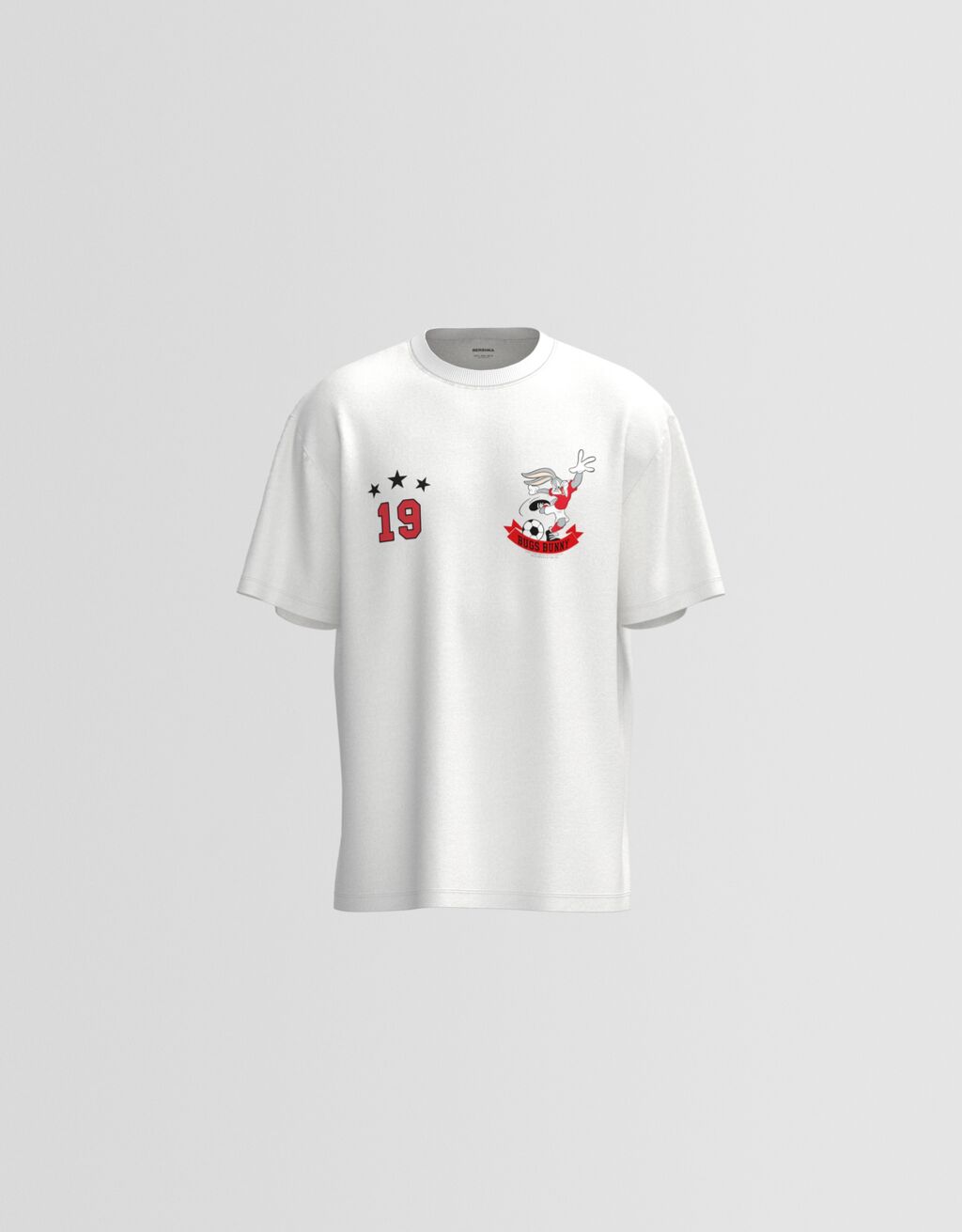 Camiseta Looney Tunes manga corta-Blanco-5