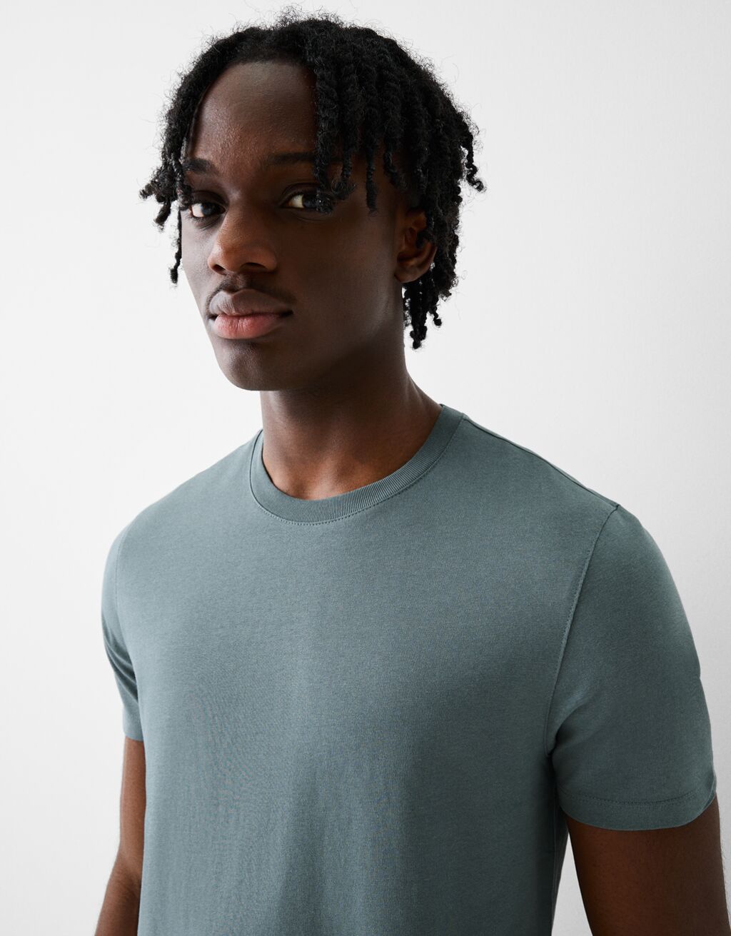 T-shirt manches courtes regular fit-Vert-2