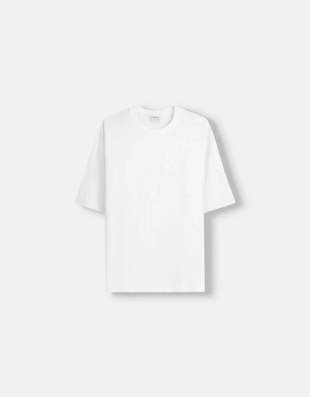 Oversized T-shirt met korte mouwen-Wit-4