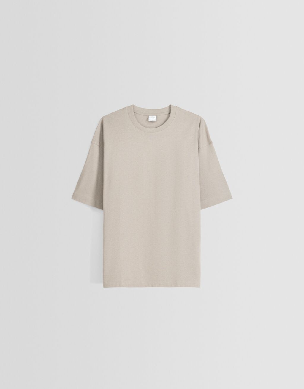 Oversized T-shirt met korte mouwen-Grijs-4