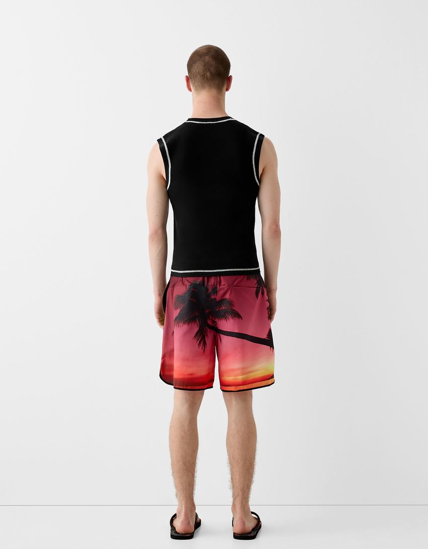 Gilet sans manches BERSSSHKA X SSSTUFFF fil contrastant-Noir-1