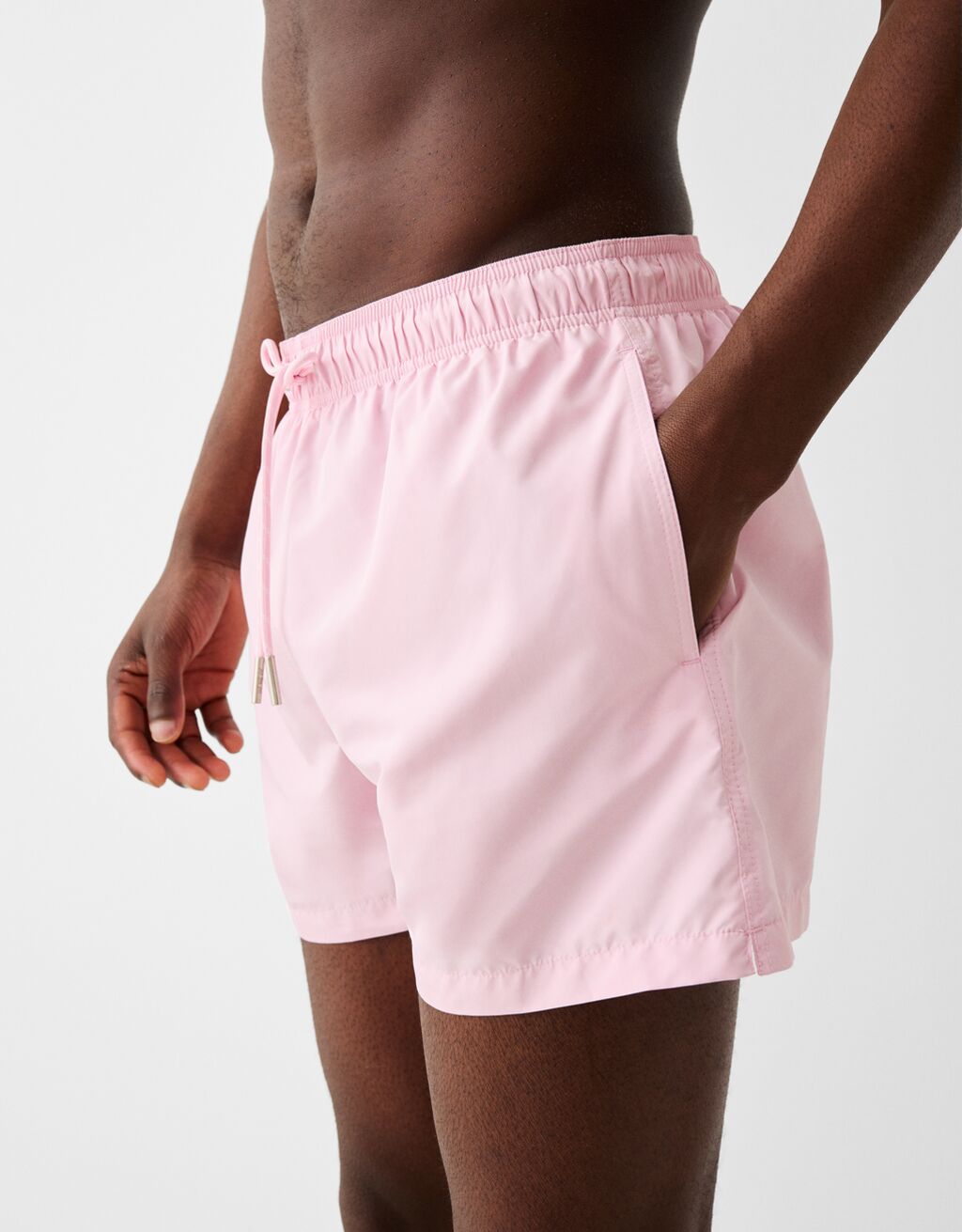 شورت سباحة أساسي-زهري-1