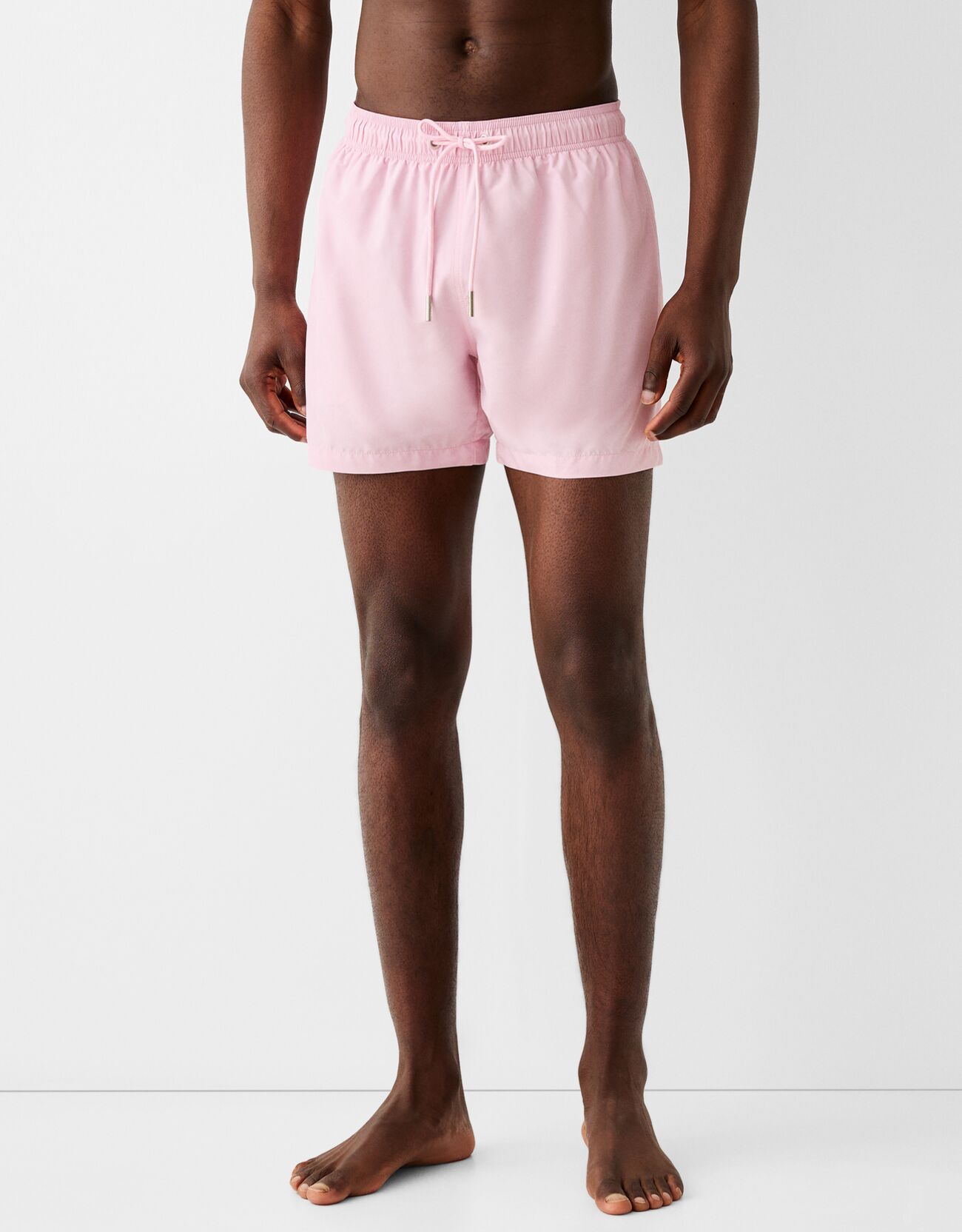 Bershka Basic-Badeshorts Herren M Rosa