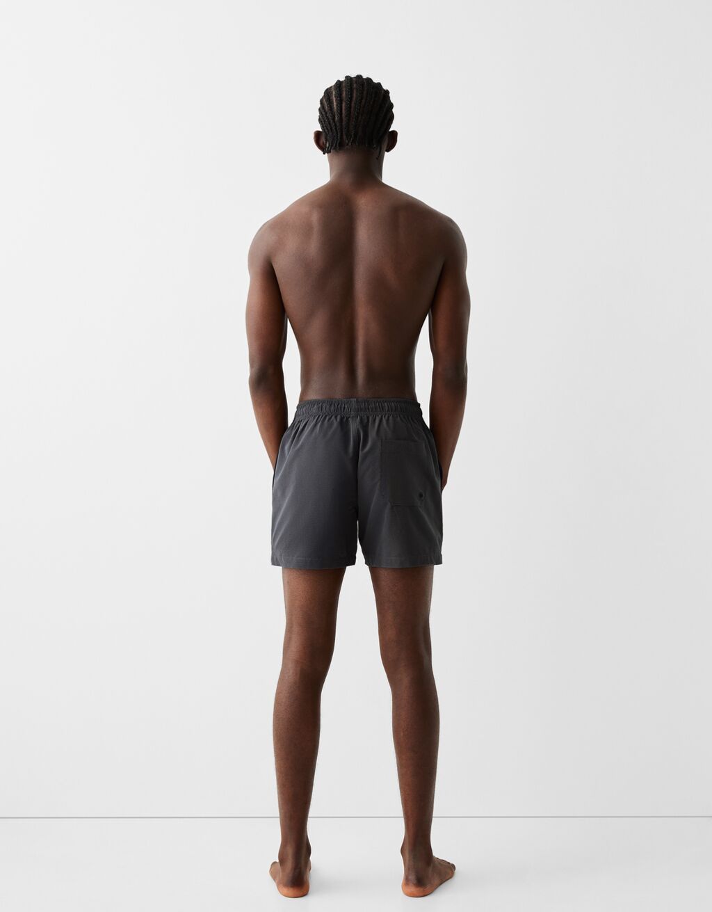 شورت سباحة بملمس بارز-رمادي-2