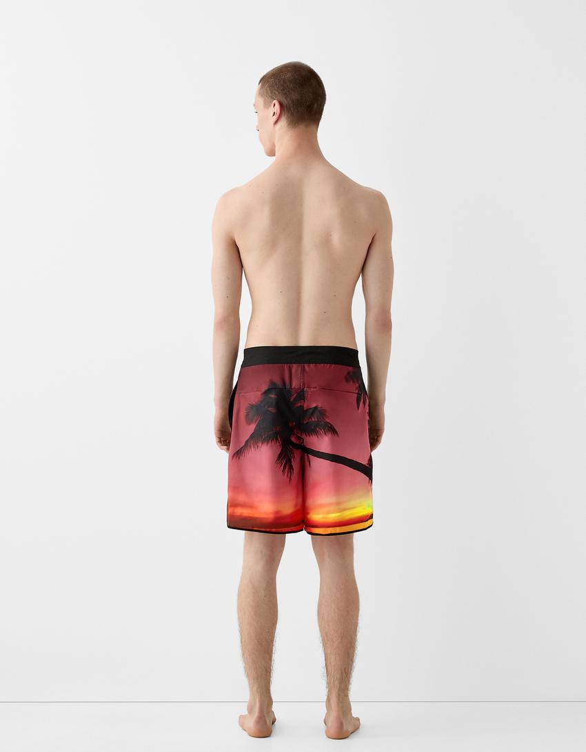 Short de bain BERSSSHKA X SSSTUFFF imprimé-Noir-1