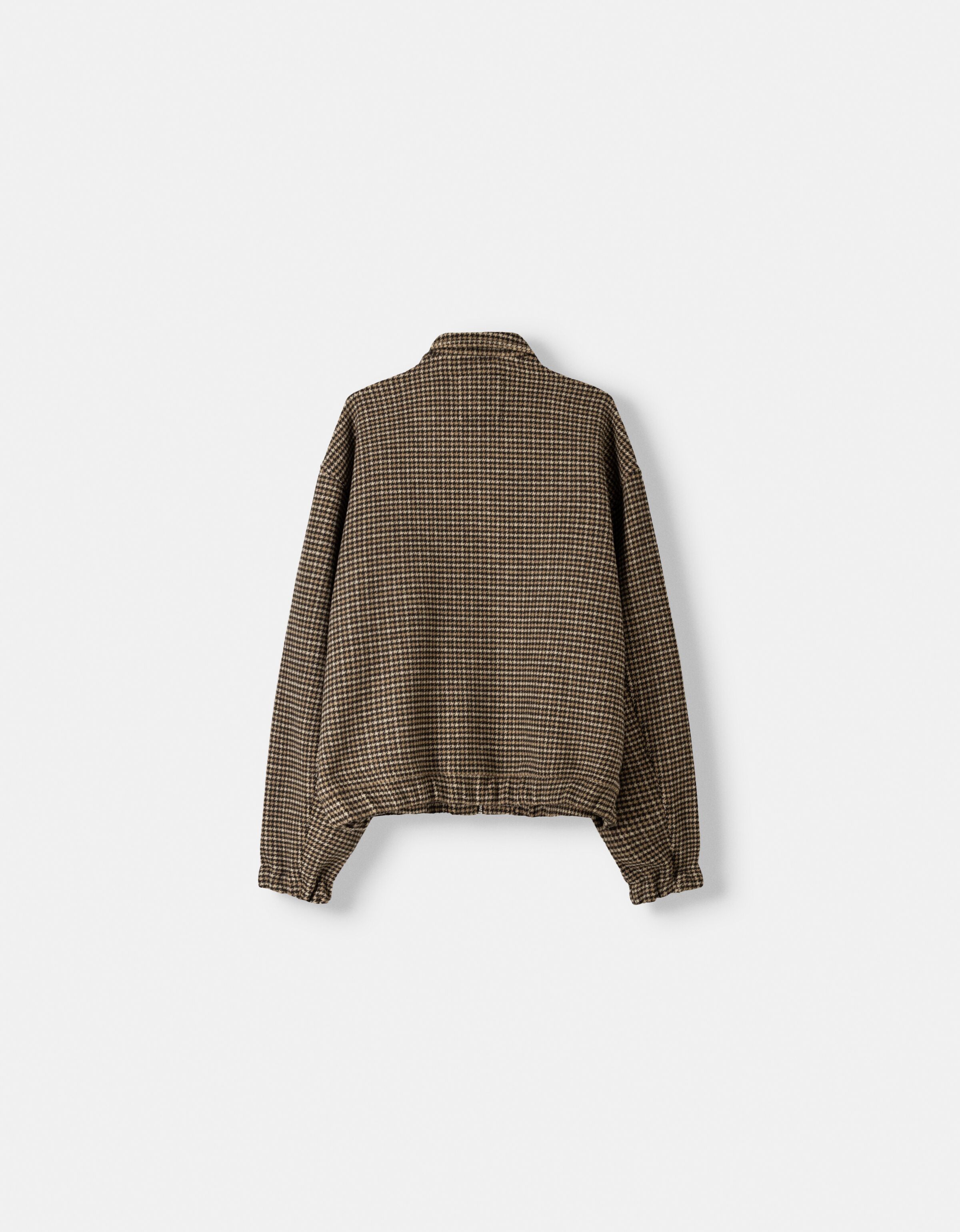 Houndstooth felt texture jacket