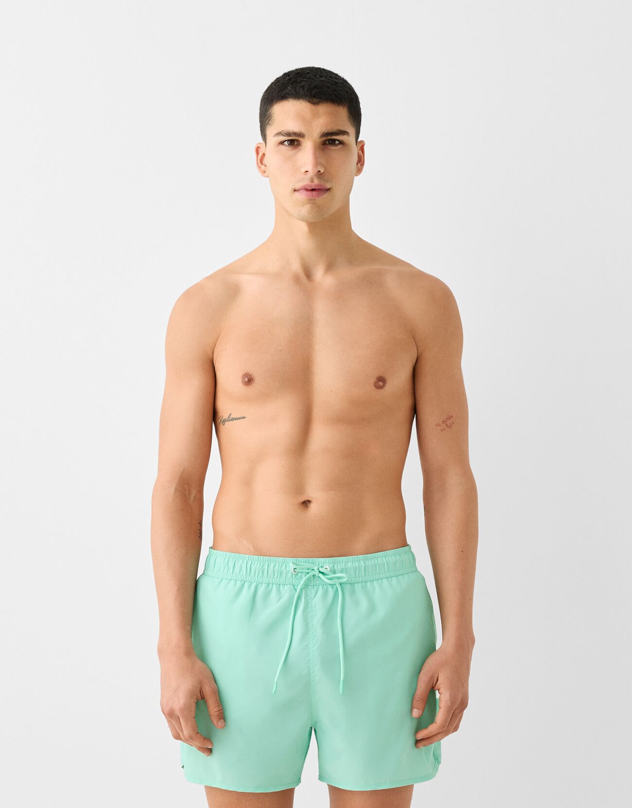 Bershka Costume Da Bagno Corto Uomo L Turchese