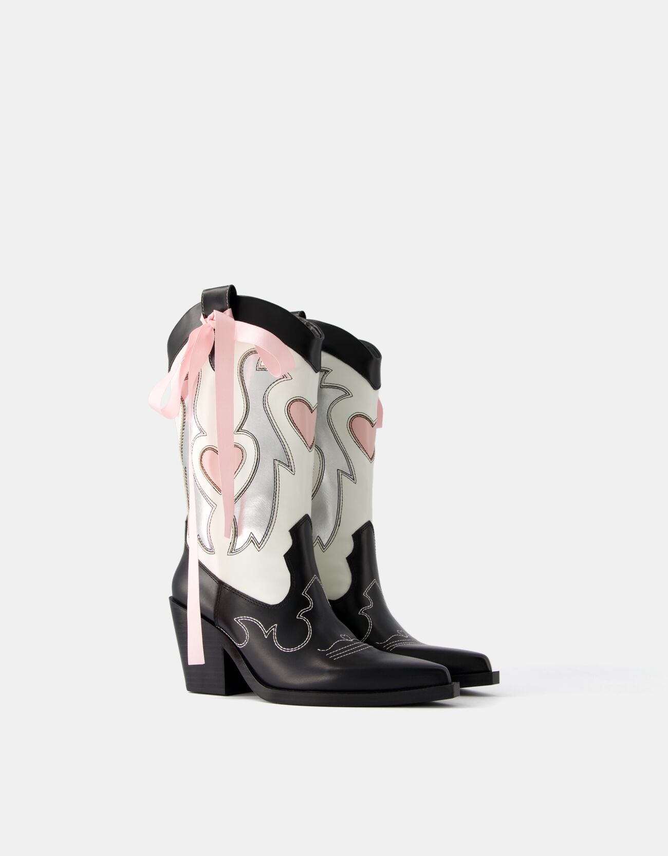 Cowboy boots with lace detail 2025