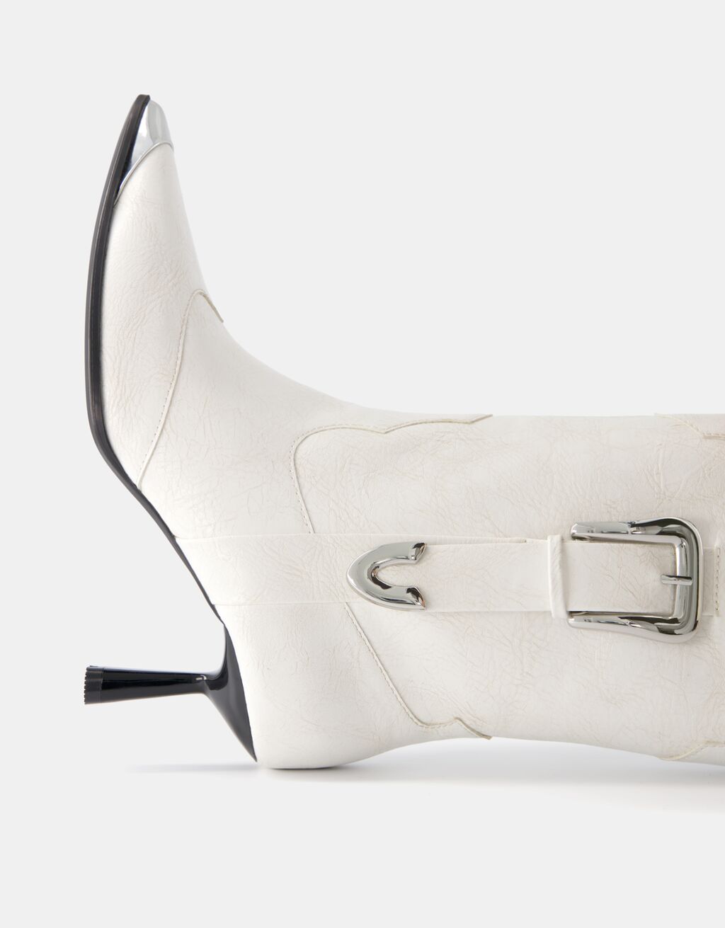 Botín tacón kitten cowboy-Blanco-2