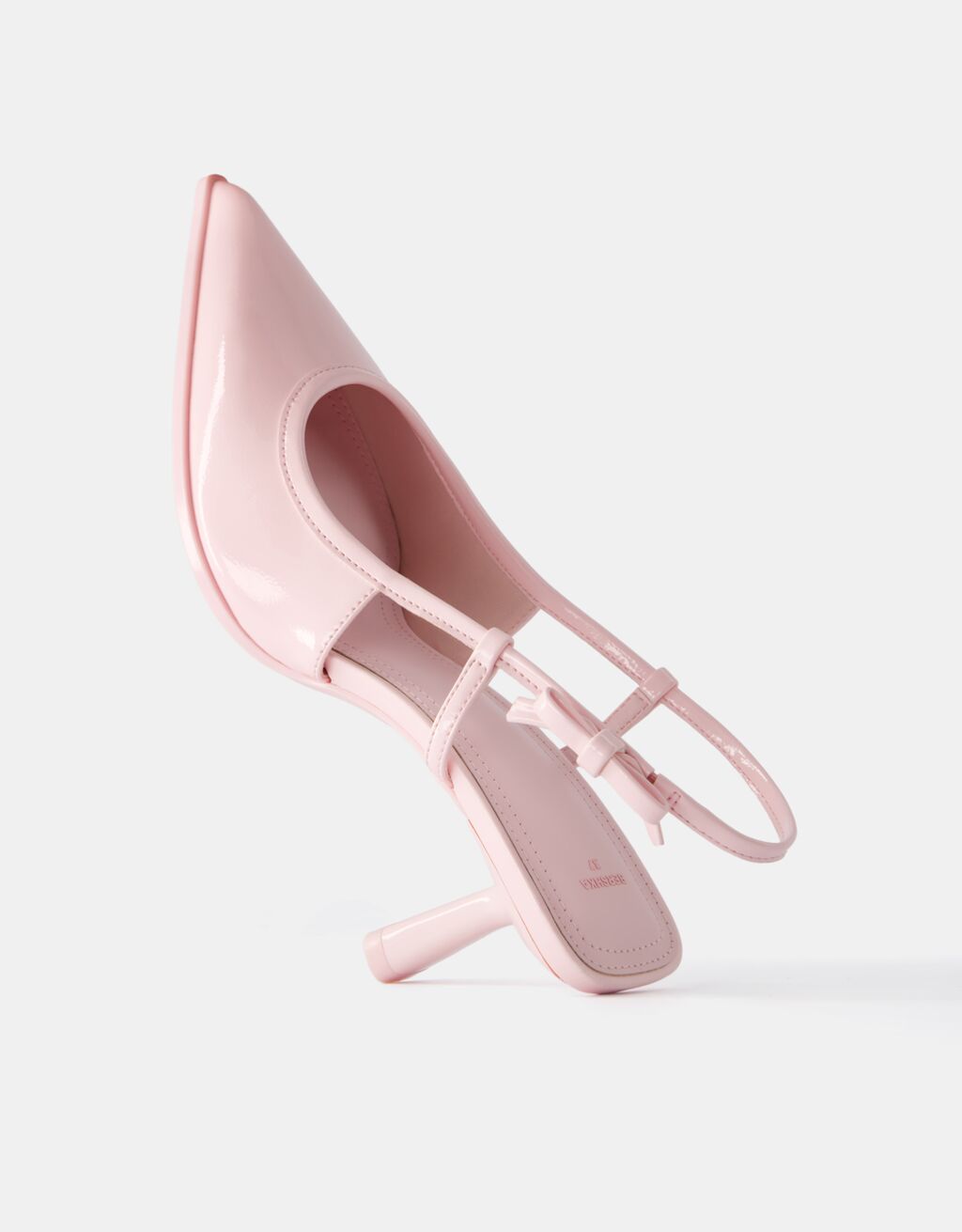 Kitten heel shoes with bow detail Women Bershka